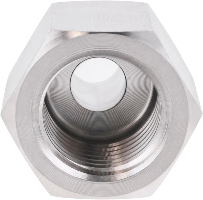 Goldpea Stainless Steel 304 M14*1.5 Female Thread x 1/8" NPT Male Adapter Metric Convert NPT Pipe Fiiting for Pressure Gage 1pc - Image 4